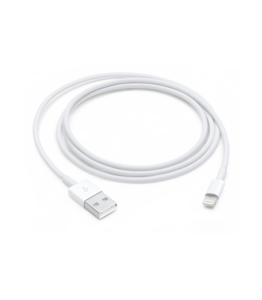 CABLE APPLE LIGHTNING TO USB BLANCO 1M