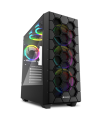 CAJA ATX SHARKOON RGB HEX 2XUSB3.0 SIN FUENTE NEGRO