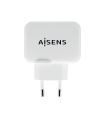 CARGADOR USB 17W AISENS 5V 3.4A 2xUSB CON CONTROL AI BLANCO