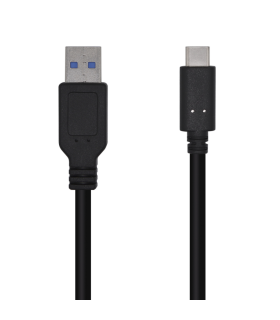 CABLE AISENS USB 31 GEN2 10GBPS 3A TIPO USB C M A M NEGRO 05mts