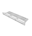 PATCH PANEL LANBERG 24 PUERTOS 1U RACK 19 ORGANIZADOR MODULOS KEYSTONE GRIS