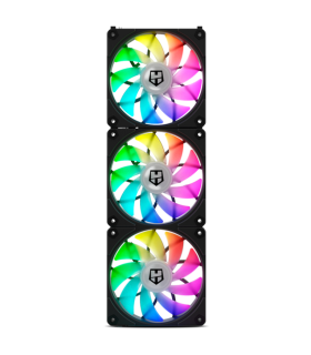 VENTILADOR CAJA NOX HUMMER EASYLINK ARGB FANS KIT NEGROS