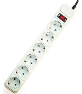 REGLETA GEMBIRD 6 ENCHUFES PROTECTOR CONTRA SOBRETENSIONES 10 PIES