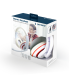 AURICULARES GEMBIRD MHS 03 WTRD BLANCO ROJO MICROFONO ALAMBRICO 35MM