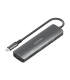 USB C DOCK AISENS 6 EN 1 USB C A 1XHDMI 3XUSB A 1XSD 1XMICRO SD 15CM