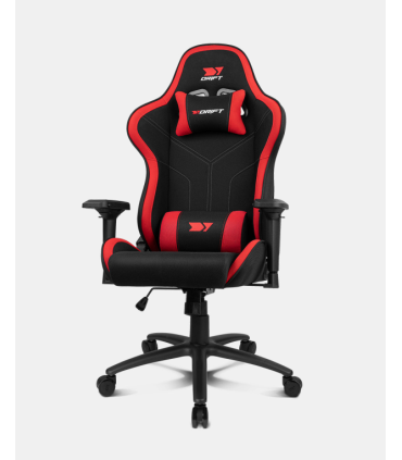 SILLA GAMING DRIFT DR110BR TEJIDO NEGRO ROJO