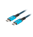 CABLE USB-C 4.0 LANBERG MACHO/MACHO 2M 240W 8K 60HZ NEGRO/AZUL