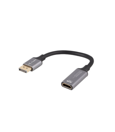 ADAPTADOR LANBERG 8K DISPLAYPORT MACHO HDMI HEMBRA 20CM