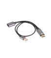 ADAPTADOR LANBERG 4K HDMI MACHO/DISPLAYPORT HEMBRA 20CM