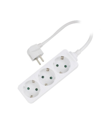 REGLETA EWENT 3 TOMAS SHUKO 16A ENCHUFE BLANCO