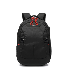 MOCHILA EWENT CON CONEXION USB 156 NEGRA