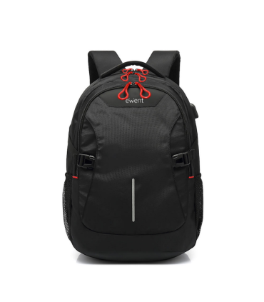 MOCHILA EWENT CON CONEXION USB 156 NEGRA