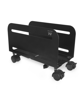 SOPORTE ORDENADOR EWENT CAJON AJUSTABLE CON RUEDAS METAL