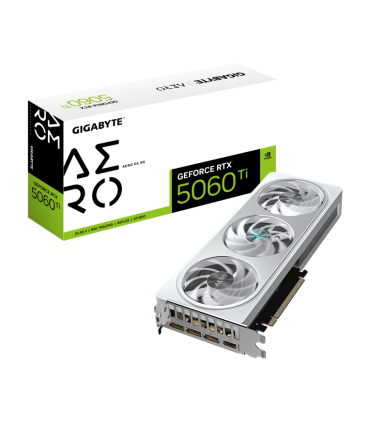 TARJETA GRAFICA GIGABYTE RTX 5060TI AERO OC 8GB GDDR7 NEGRO