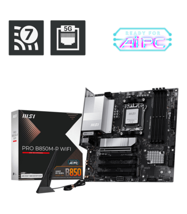 PLACA BASE MSI PRO B850M P WIFI PCI E x16 Gen5 M2 Gen5