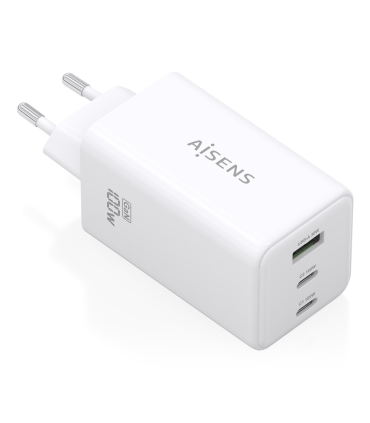 CARGADOR GAN AISENS 100W 2XUSB C PD30 QC40 QC50 1XUSB A QC30