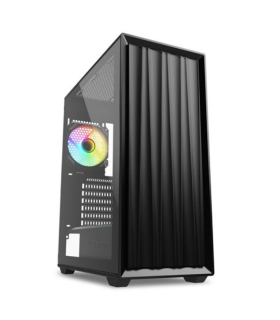 CAJA GAMING ATX SHARKOON VK3 RGB 2XUSB 1XTRRS SN FUENTE NEGRO