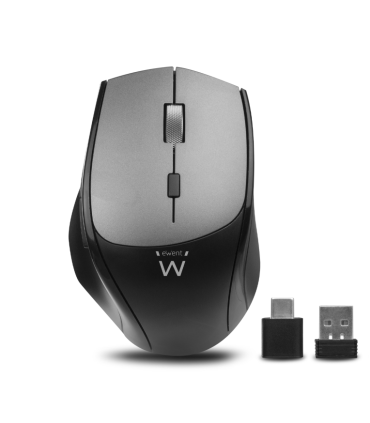 RATON EWENT CONEXION DUAL USB A O USB C INALAMBRICO PILAS