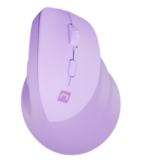 RATON NATEC CRAKE 2 VERTICAL DIESTRO DUAL 2400 DPI LAVANDA BLUETOOTH PILAS