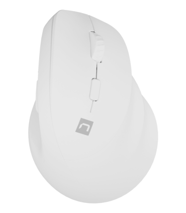 RATON NATEC CRAKE 2 VERTICAL DIESTRO DUAL 2400 DPI BLANCO BLUETOOTH PILAS