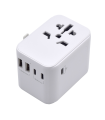 CARGADOR MOVIL EWENT ADAPTADOR DE VIAJE EU/USA/UK/AUS 2-P USB Y 3 TYPE-C