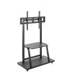 Soporte de suelo con ruedas Ewent EW1544 para TV de 37-100", hasta 150 kg, VESA 800 x 600, 5 alturas, con estante, negro