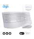 COMBO TECLADO RATON SUBBLIM PROWAVE ERGO INALAMBRICO BLANCO