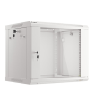 ARMARIO LANBERG MURAL 9U 600X450 RACK 19 FLAT PACK V2 PUERTA CRISTAL GRIS