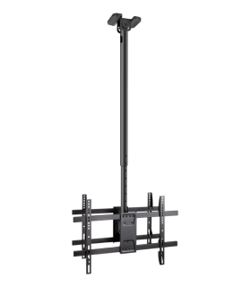SOPORTE TECHO TOOQ 2 PANTALLAS 43 86 XL NEGRO