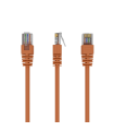 Cable CAT5E UTP moldeado 0,25m Naranja