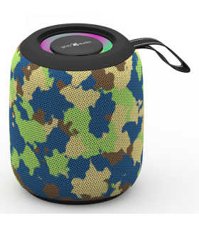 ALTAVOZ PORTATIL GEMBIRD 8W BT LED RGB CAMUFLAJE