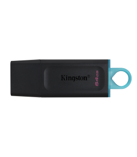 USB 32 KINGSTON 64 GB DATATRAVELER EXODIA NEGRO TURQUESA