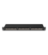 PATCH PANEL 24 PORT 1U 19 CAT6A FTP BLACK LANBERG