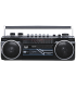 RADIO GRABADORA TREVI USB SD BLUETOOTH CASSETTE RR 501 BT NEGRO
