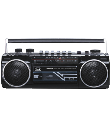 RADIO GRABADORA TREVI USB SD BLUETOOTH CASSETTE RR 501 BT NEGRO