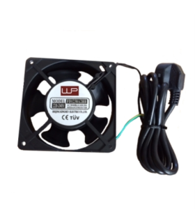 VENTILADOR WP 120X120X38 220V PARA RACK ENCHUFE SCHUKO CABLE 2MT