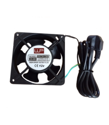 VENTILADOR WP 120X120X38 220V PARA RACK ENCHUFE SCHUKO CABLE 2MT