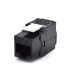 PRESA KEYSTONE WP CAT6A UTP TOOLLESS COLOR NEGRO