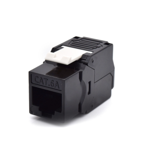 PRESA KEYSTONE WP CAT6A UTP TOOLLESS COLOR NEGRO