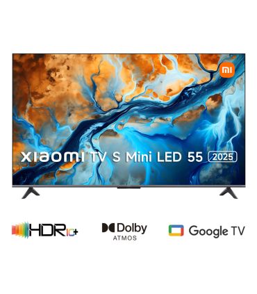TV XIAOMI ELA5666EU S MINILED 2025 55 UHD GOOGLETV TV NEGRO USB 20 LAN HDMI X3