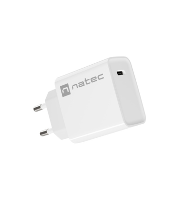CARGADOR NATEC RIBERA 20W 1XUSB C PD30 QC30 BLANCO
