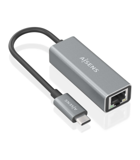 CONVERSOR AISENS USB31 GEN1 USB C A ETHERNET GIGABIT GRIS 15CM