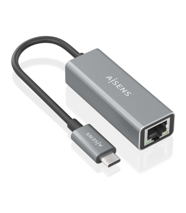 CONVERSOR AISENS USB31 GEN1 USB C A ETHERNET GIGABIT GRIS 15CM
