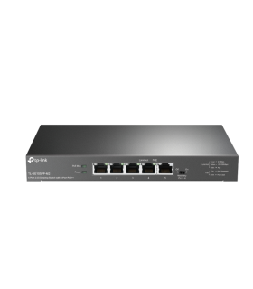 SWITCH TP LINK TL SG105PP M2 5 PORT 25G DESKTOP SWITCH WITH 4 PORT POE