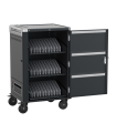 Carro de carga Ewent EW1701 para 36 portátiles o tablets de hasta 15,6", con cerradura y ruedas con freno
