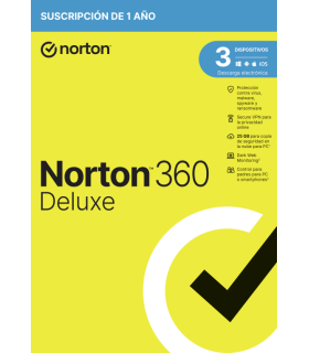 NORTON 360 DELUXE 25GB ES 1 USER 3 DEVICE 12MO GENERIC1 RSP MM GUM