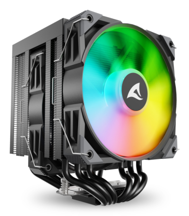 VENTILADOR CPU SHARKOON A60 RGB 120MM NEGRO