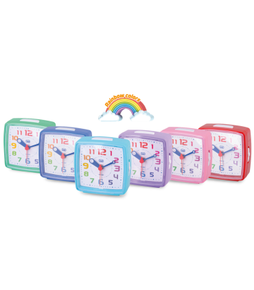 RELOJ DESPERTADOR NINOS TREVI SL 3047 RAINBOW ALARM MIX COLOR