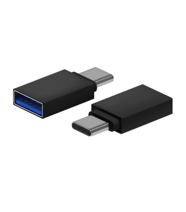 MINI ADAPTADOR AISENS ALUMINIO USB 32 GEN1 3A USB C M A H NEGRO