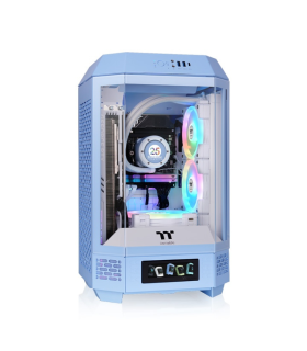 CAJA GAMING THERMALTAKE MINI ITX TOWER 250 2XVENT 120MM SNFUENTE AZUL HYDRANGEA